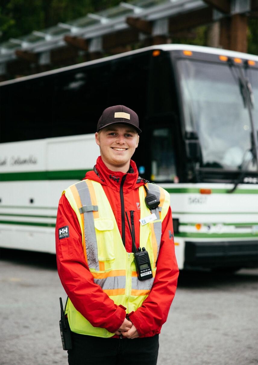 Shuttle driver at Capilano Suspension Bridge Park